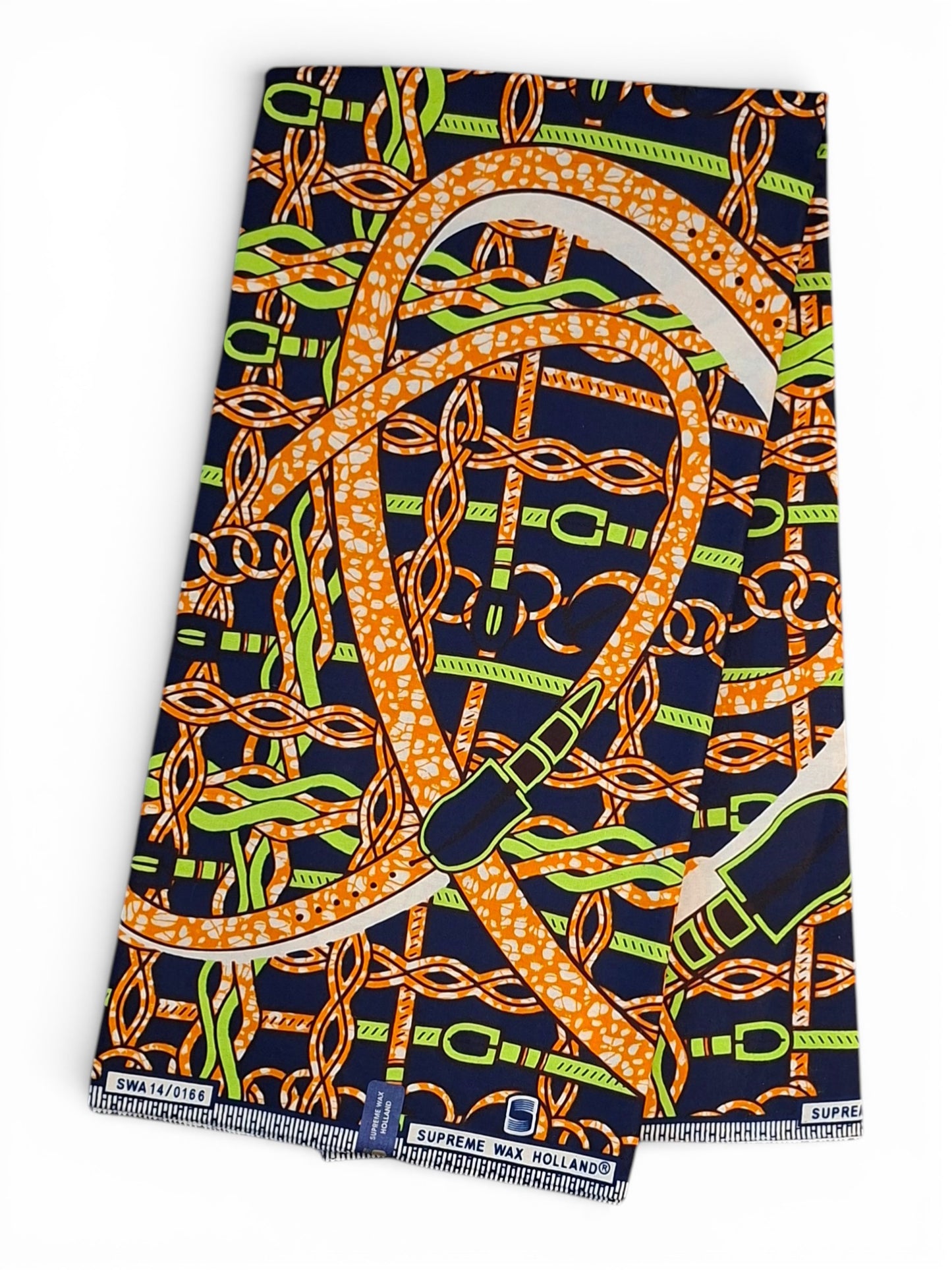Afrikaanse Stof Multicolor Abstract (Riemen-motief)100%katoen