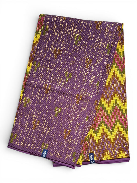 Kente Gold Fashion | Multicolor Geometrisch