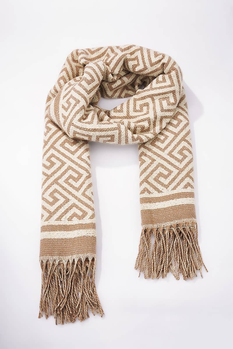 NANA sjaal met geometrisch patroon