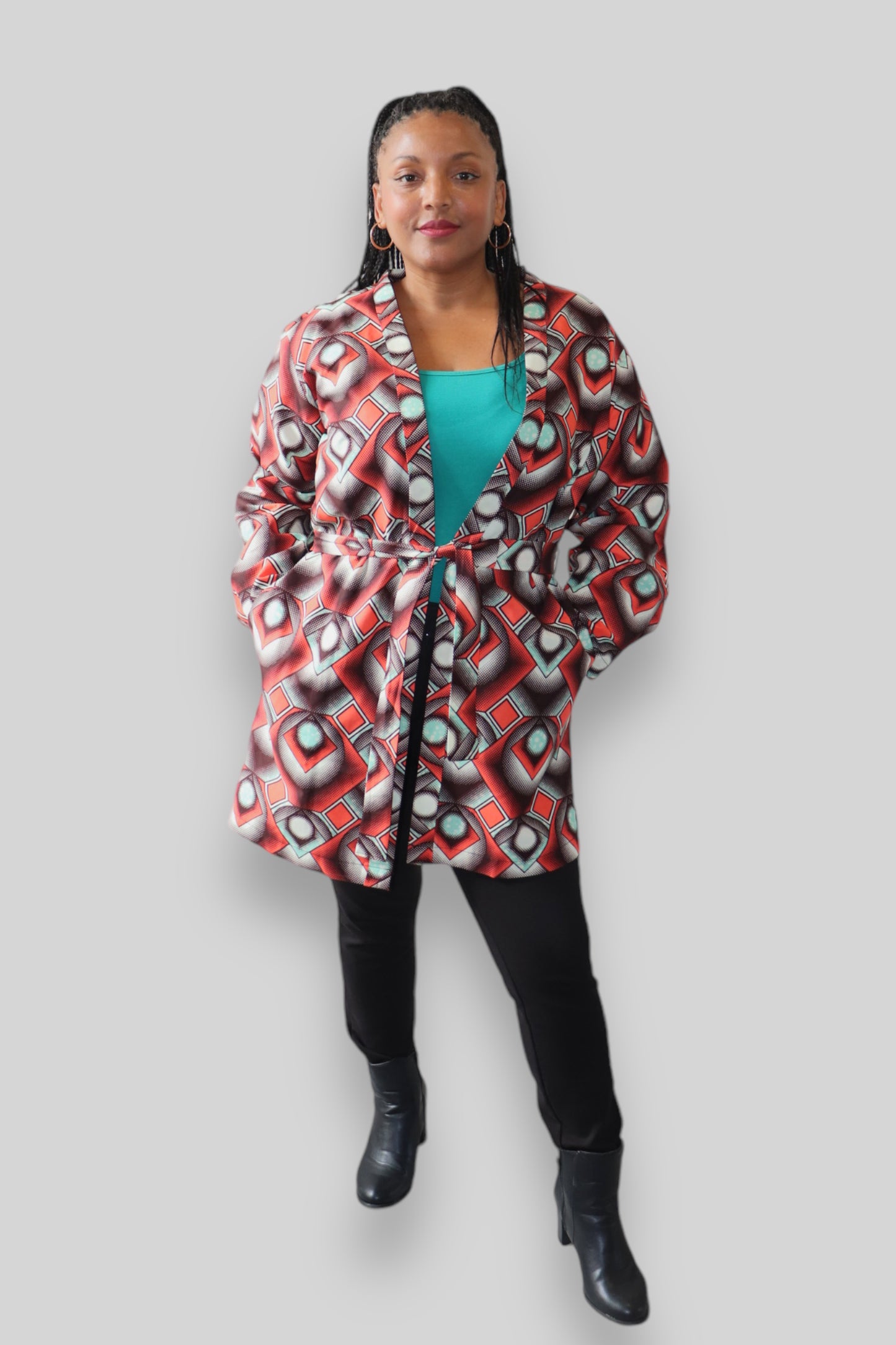 Kimono Vest van Afrikaanse Print