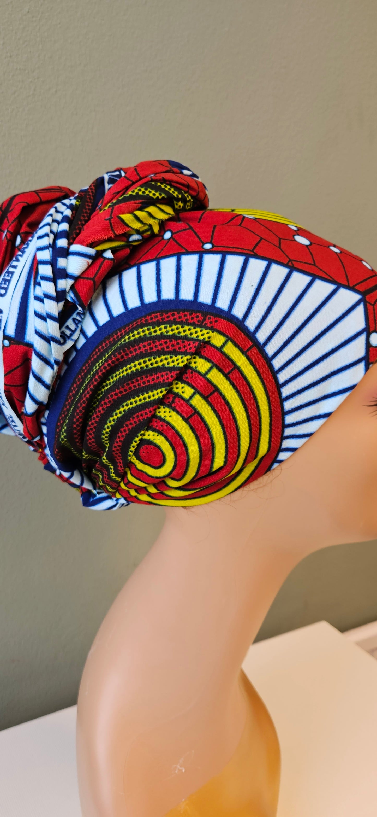 Hoofddoek/Headwrap in Afrikaanse Prin