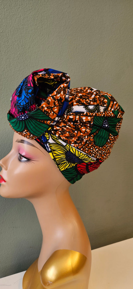 Hoofddoek/Headwrap in Afrikaanse Print