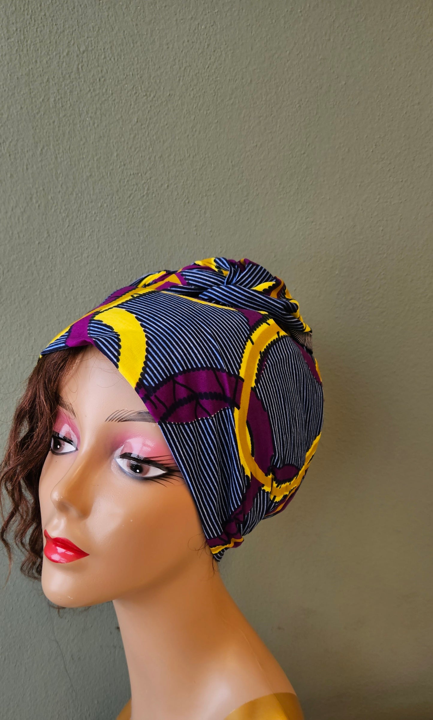Hoofddoek/Headwrap in Afrikaanse Print(Gratis verzending)