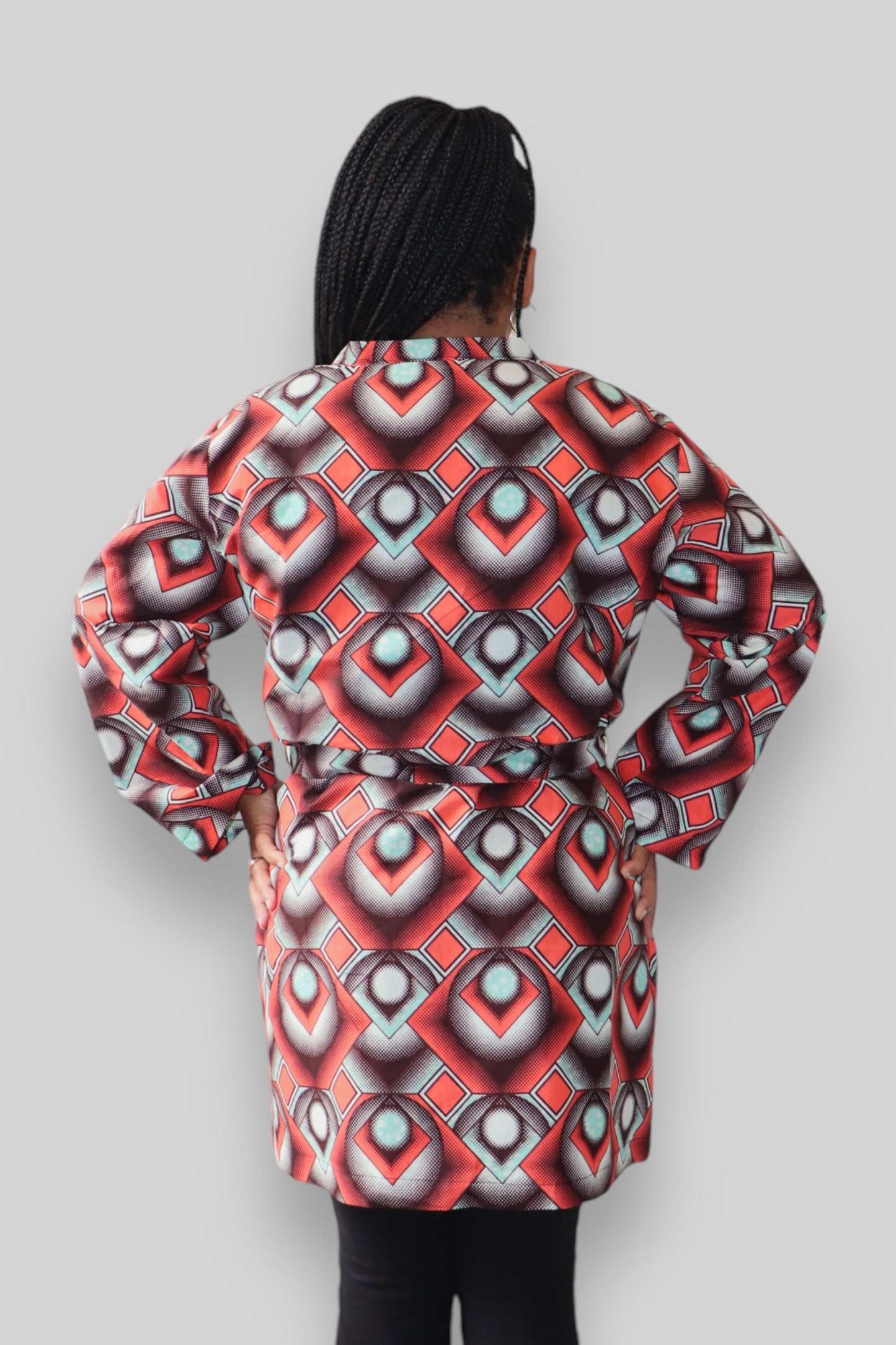 Kimono Vest van Afrikaanse Print