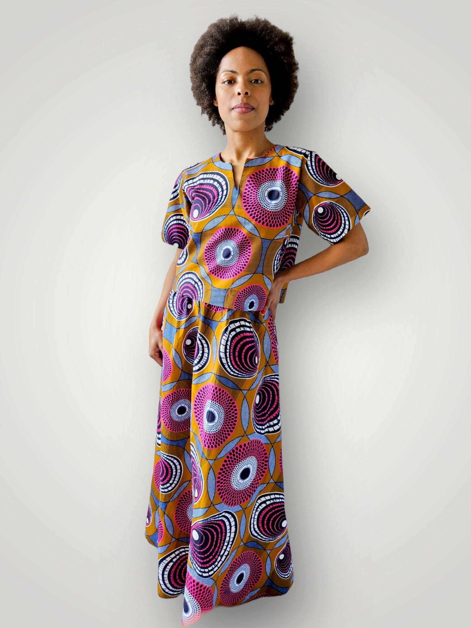 Top en Maxi Rok Co-ord Set Paars – Nana's Seamstress