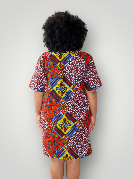 Kimono Vest & Shorts Co-ord Set - Multicolor