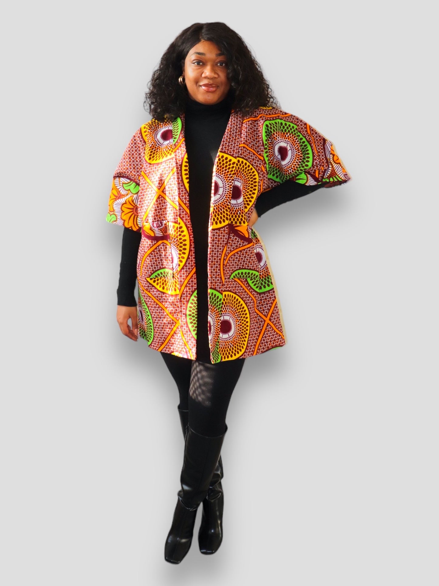Kimono van Afrikaanse Print - Multicolor 3