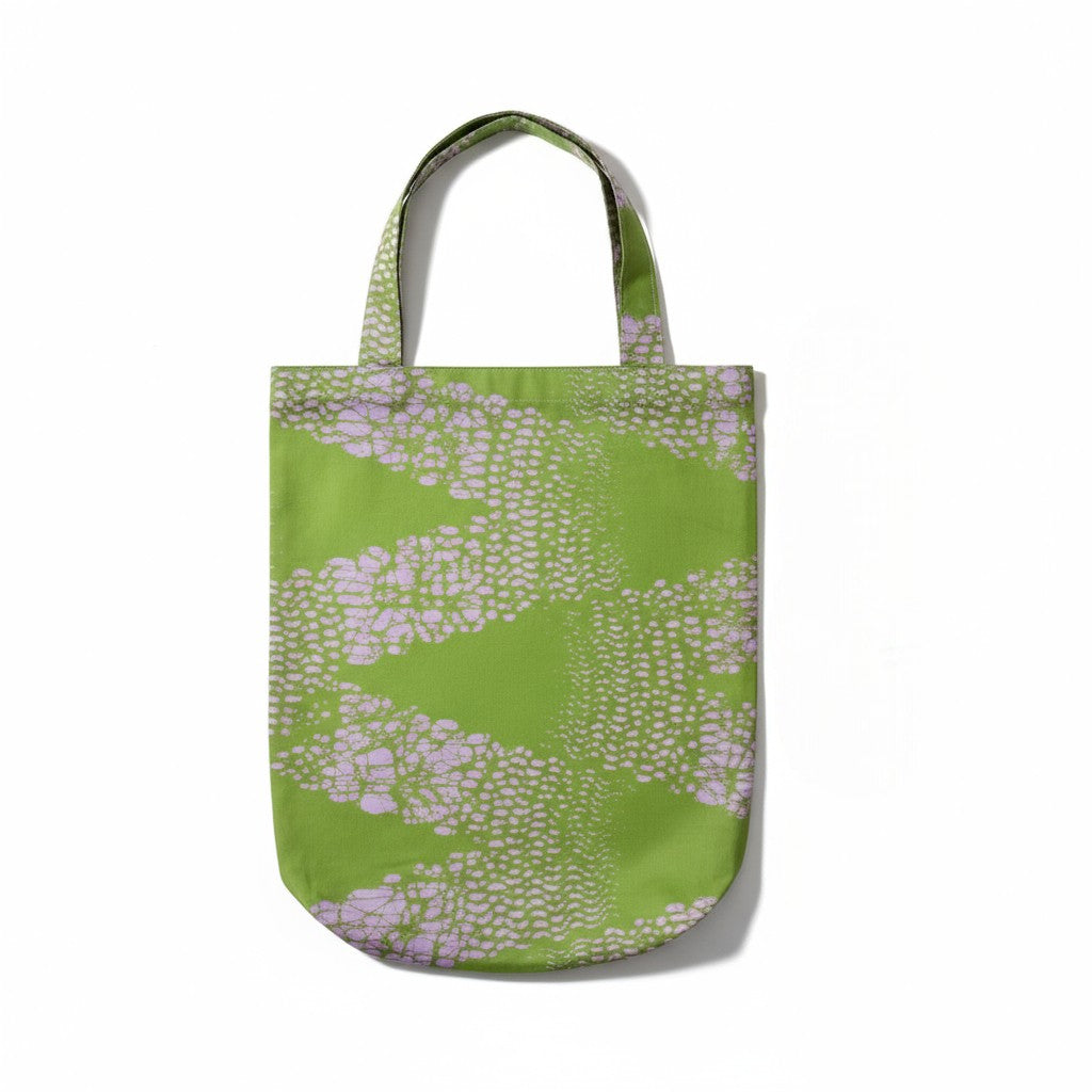 Tote Tas in Afrikaanse Print - Groen/Licht Roze