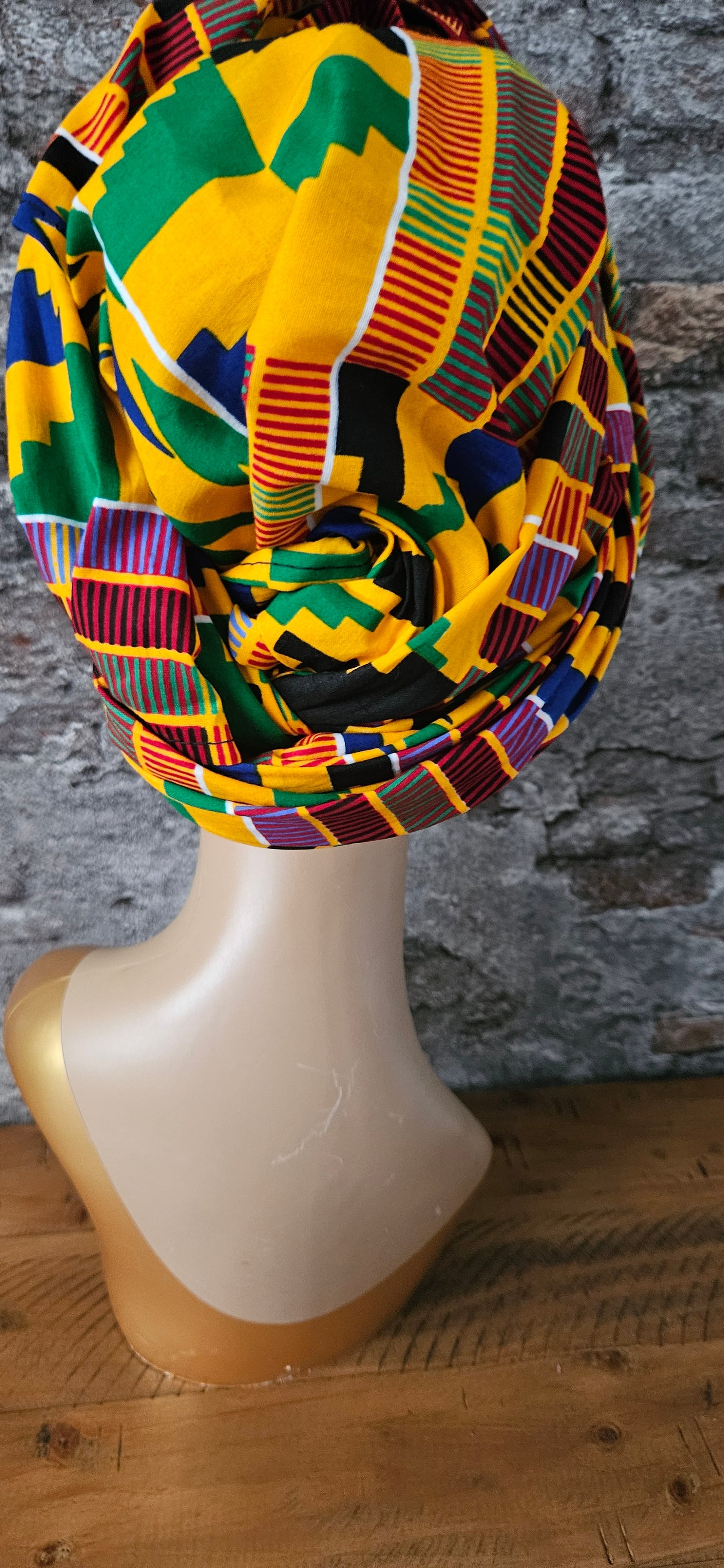 Hoofddoek/Headwrap in Afrikaanse Print