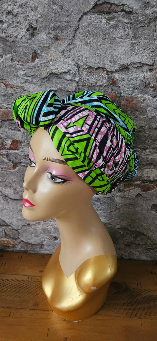 Hoofddoek/Headwrap in Afrikaanse Print