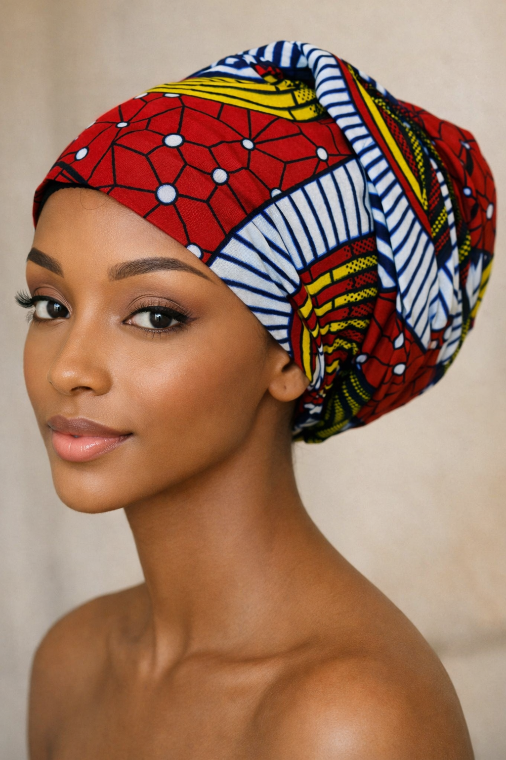 Hoofddoek/Headwrap in Afrikaanse Prin