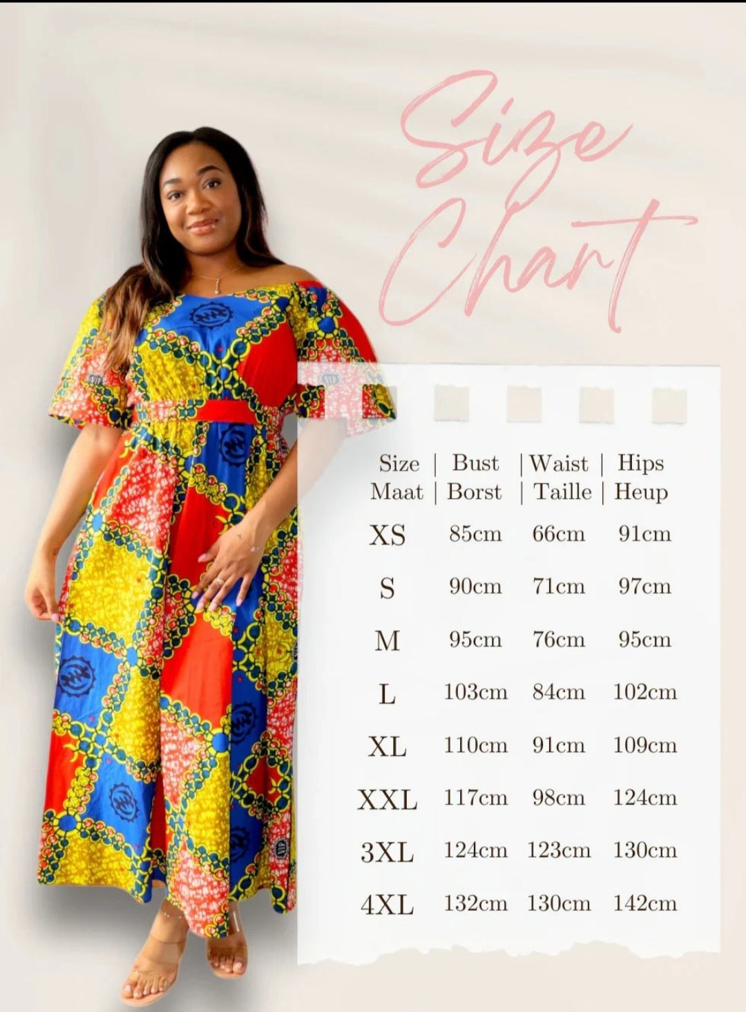 Infinity Multiway Midi Jurk van Afrikaanse Print