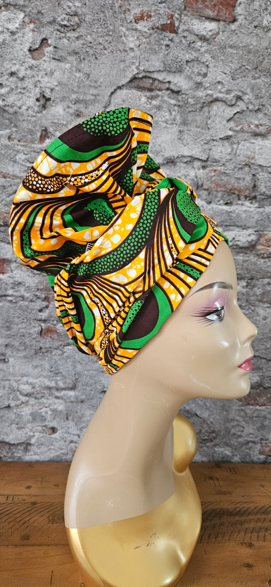 Hoofddoek/Headwrap in Afrikaanse Print