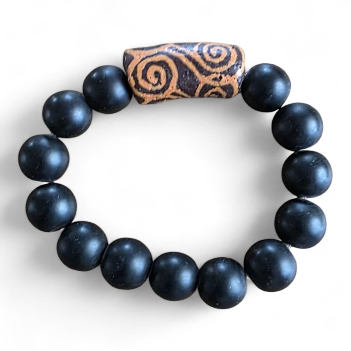 Handgemaakte Afrikaanse glaskralenarmband