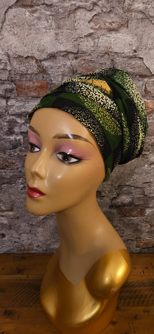 Nana Hoofddoek/Headwrap in Afrikaanse Print