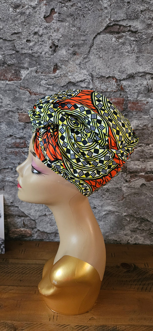 Hoofddoek/Headwrap in Afrikaanse Print