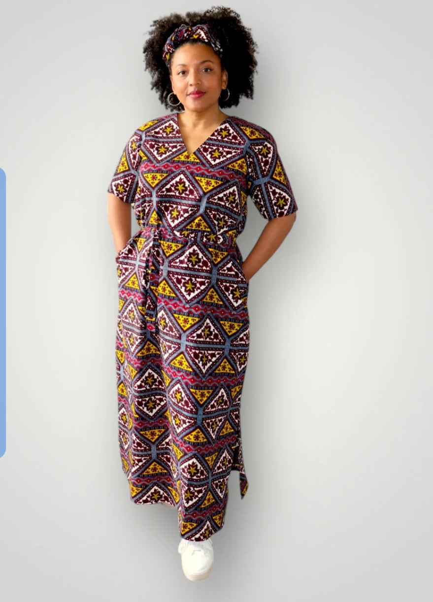 Hoofddoek/Headwrap in Afrikaanse Print