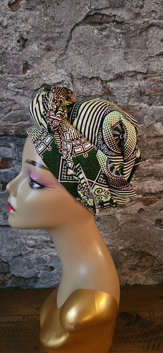 Hoofddoek/Headwrap in Afrikaanse Print(Gratis verzending)