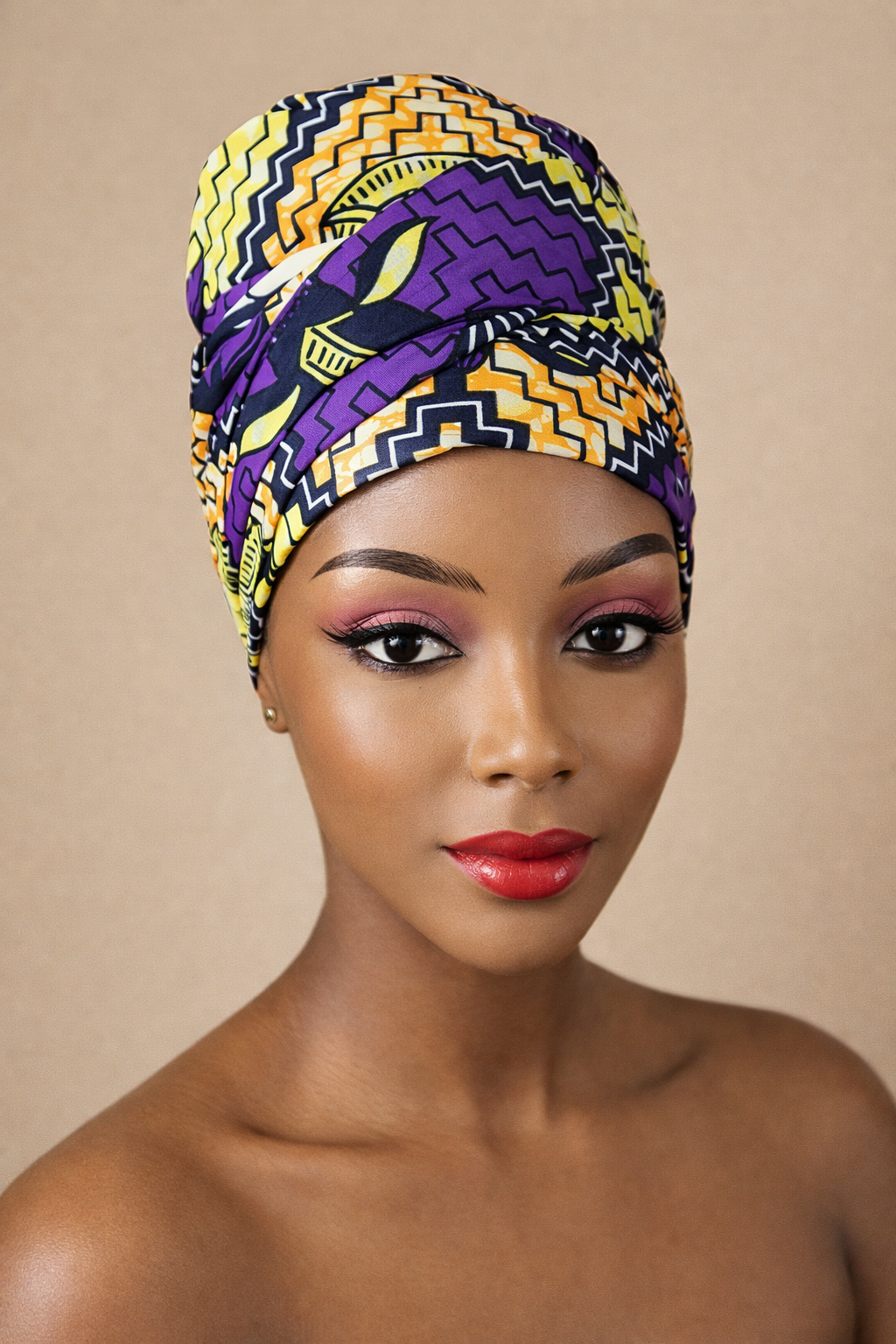 Hoofddoek/Headwrap in Afrikaanse Print