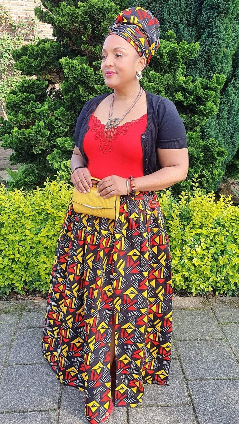 Hoofddoek/Headwrap in Afrikaanse Print