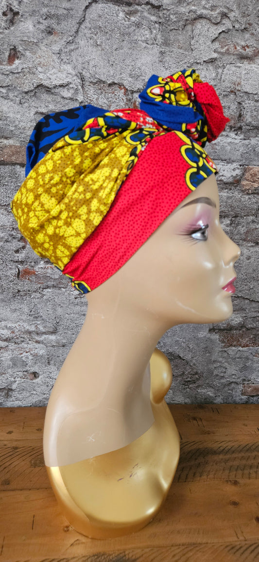Hoofddoek/Headwrap in Afrikaanse Print