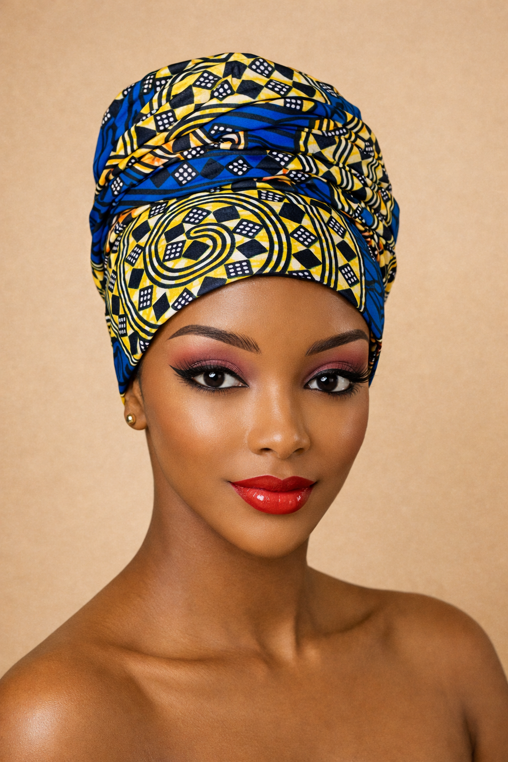 Hoofddoek/Headwrap in Afrikaanse Print