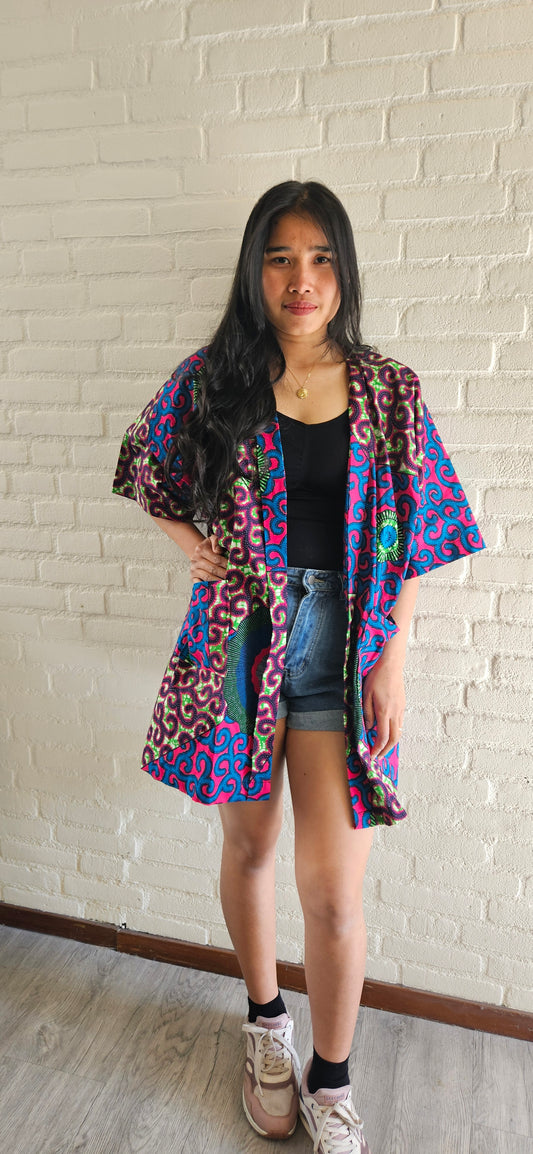 Kimono van Afrikaanse Print