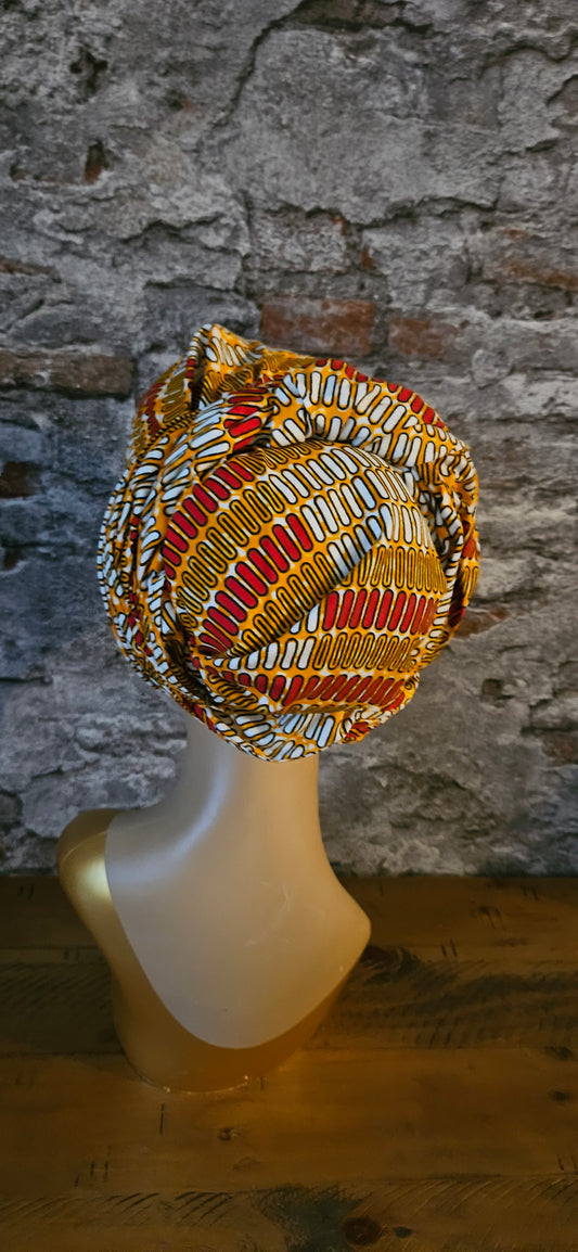 Hoofddoek/Headwrap in Afrikaanse Print