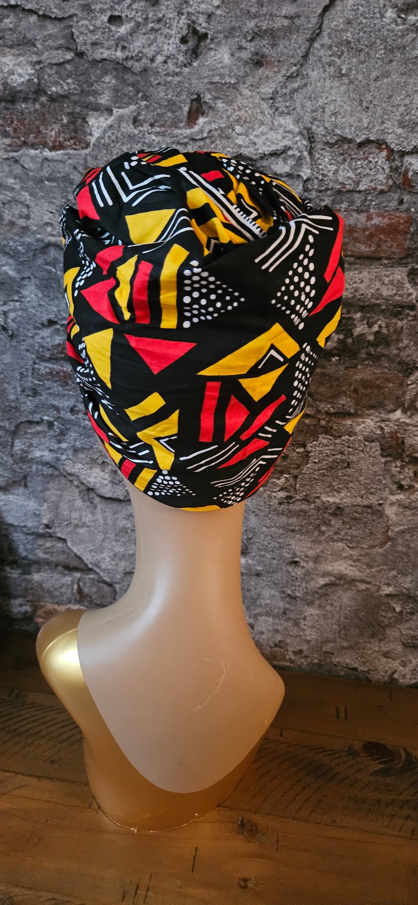 Hoofddoek/Headwrap in Afrikaanse Print