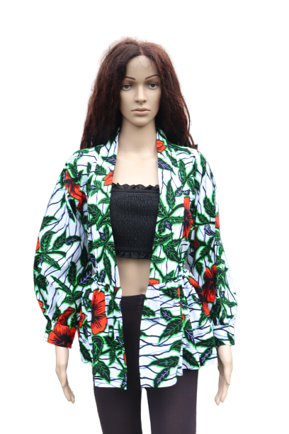 Afrikaanse Print Peplum Top - Multicolor 5