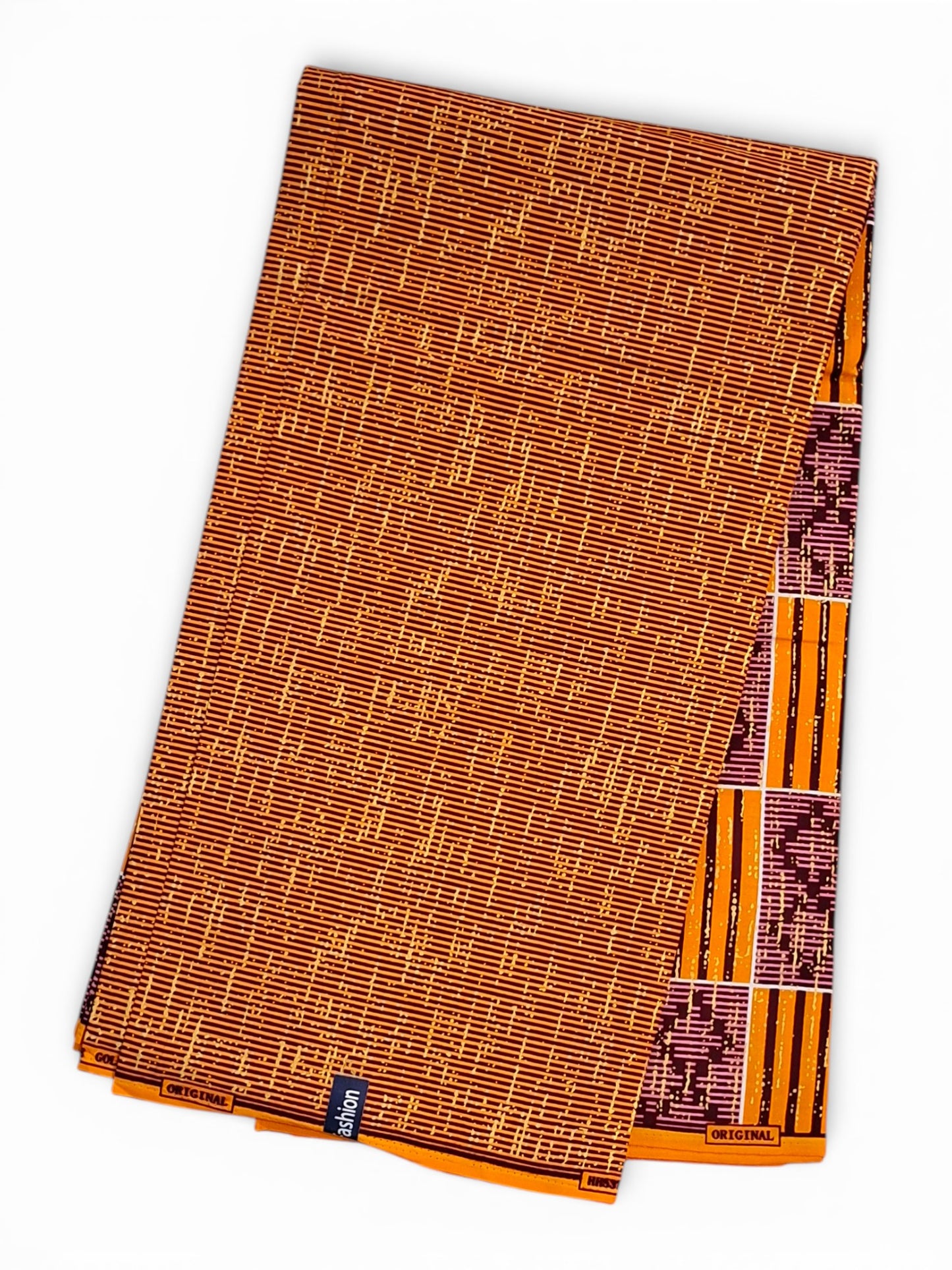 Ghana Kente Gold Fashion    Roze, Oranje & Bruin
