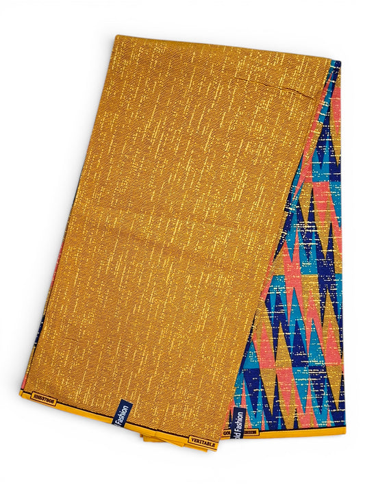 Kente Gold Fashion | Multicolor Geometrisch