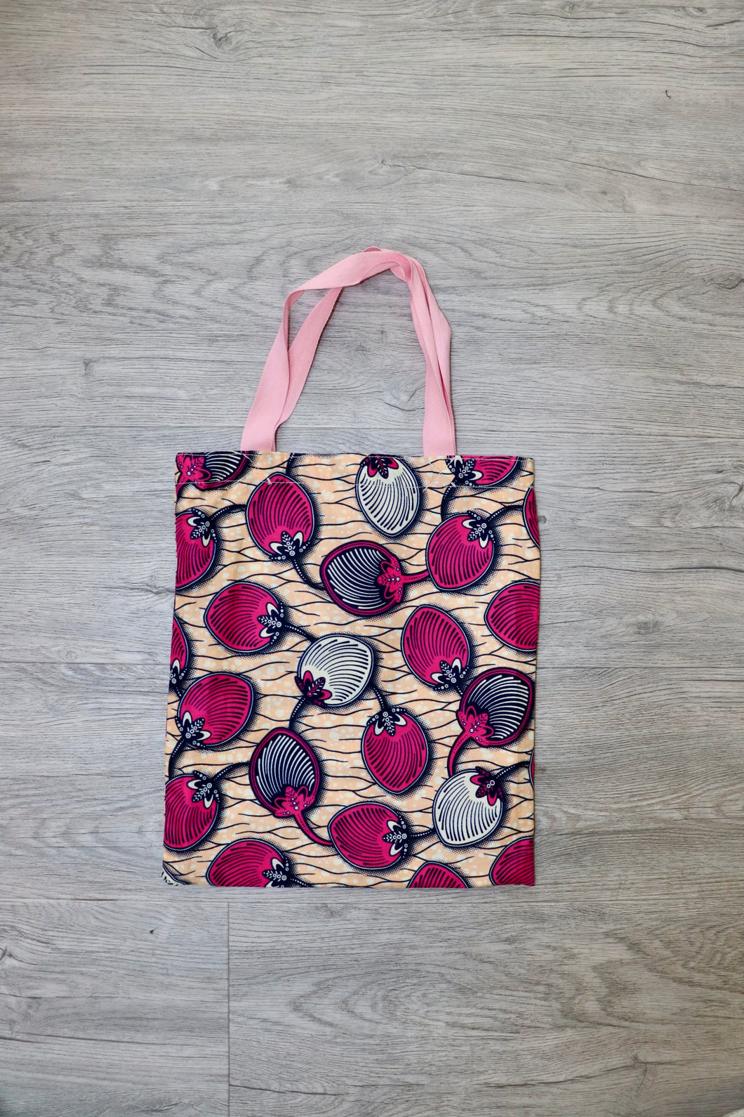 Nana's Tote Tas in Afrikaanse Print - Roze