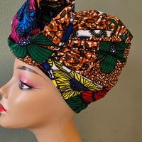 Hoofddoek/Headwrap in Afrikaanse Print
