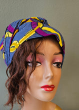 Afbeelding in Gallery-weergave laden, Hoofddoek/Headwrap in Afrikaanse Print(Gratis verzending)
