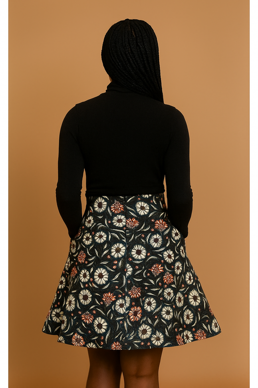 Midi Rok van Afrikaanse Print