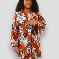 Kimono Jurk van Afrikaanse Print - Multicolor 2