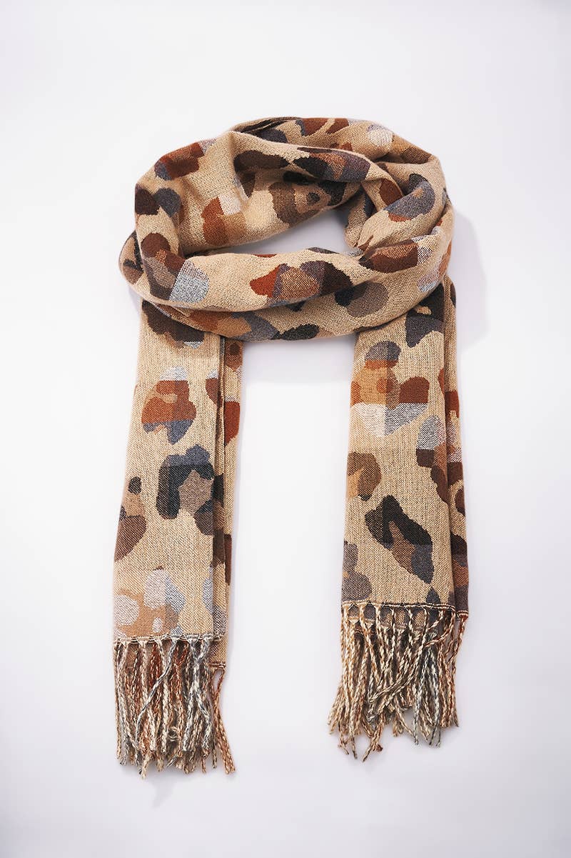 NANA sjaal met luipaardmotief