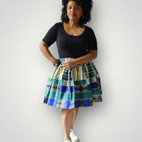 Midi Rok van Afrikaanse Print - Multicolor 5