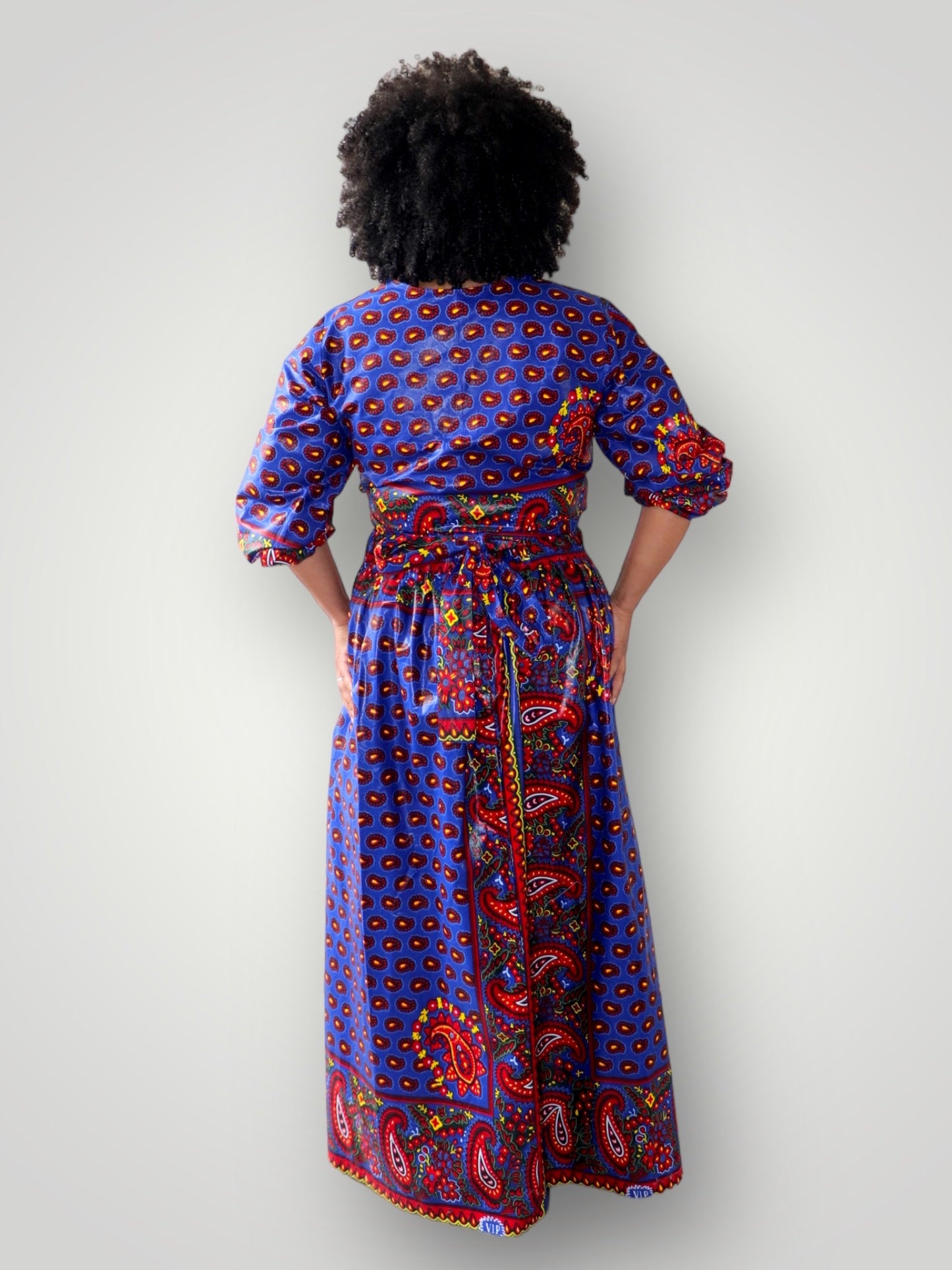 Top & Maxi Rok Co-Ord Set van Afrikaanse Print - Multicolor