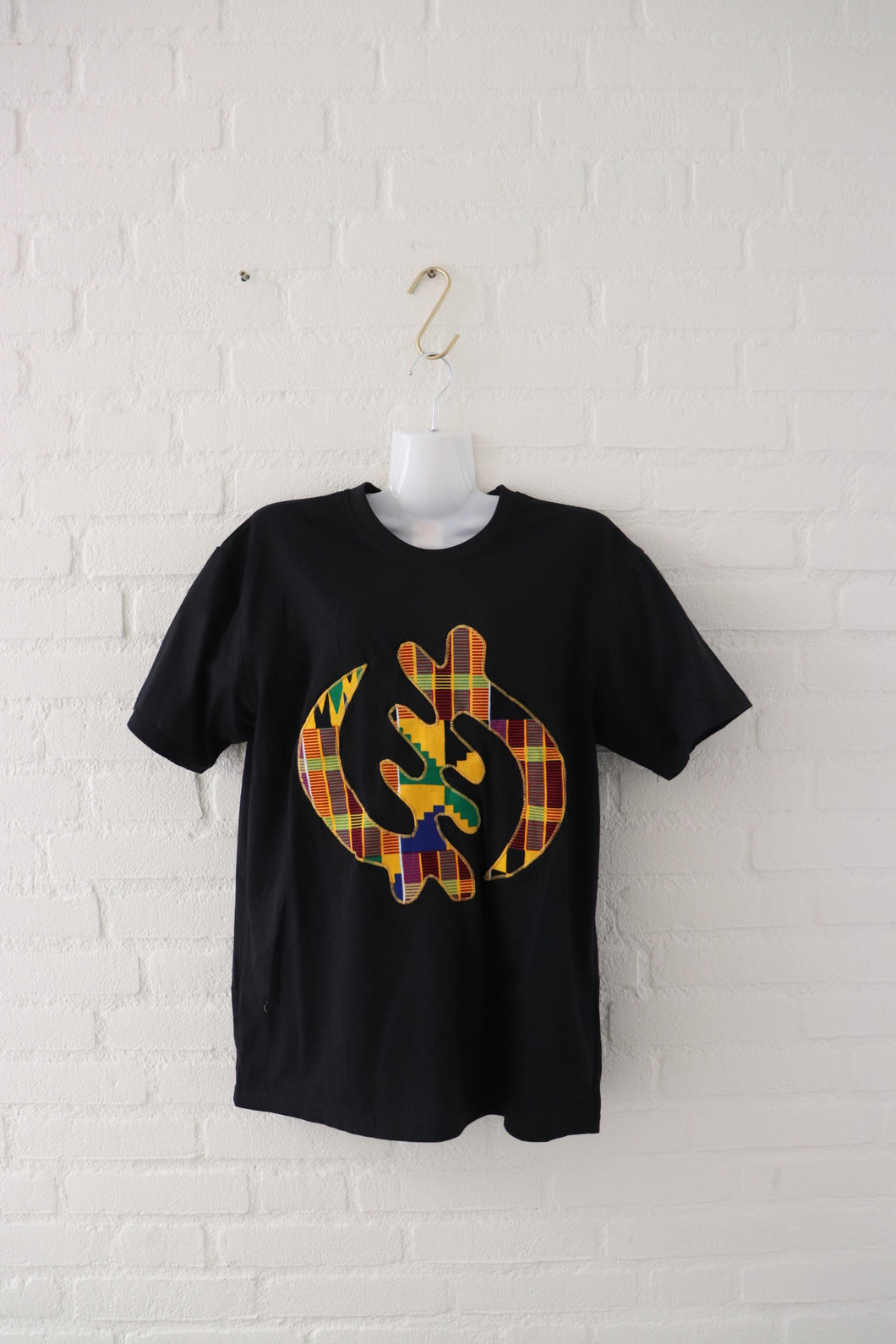 Afrikaanse Print Tshirt (Unisex) - Zwart