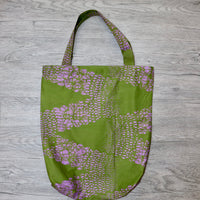 Tote Tas in Afrikaanse Print - Groen/Licht Roze