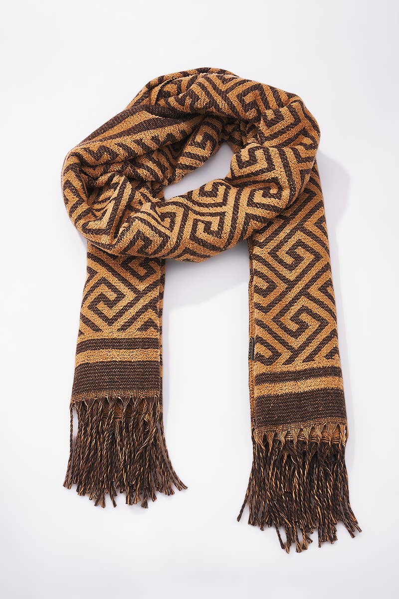 NANA sjaal met geometrisch patroon