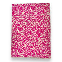 Wintersjaal met luipaardprint en franjes