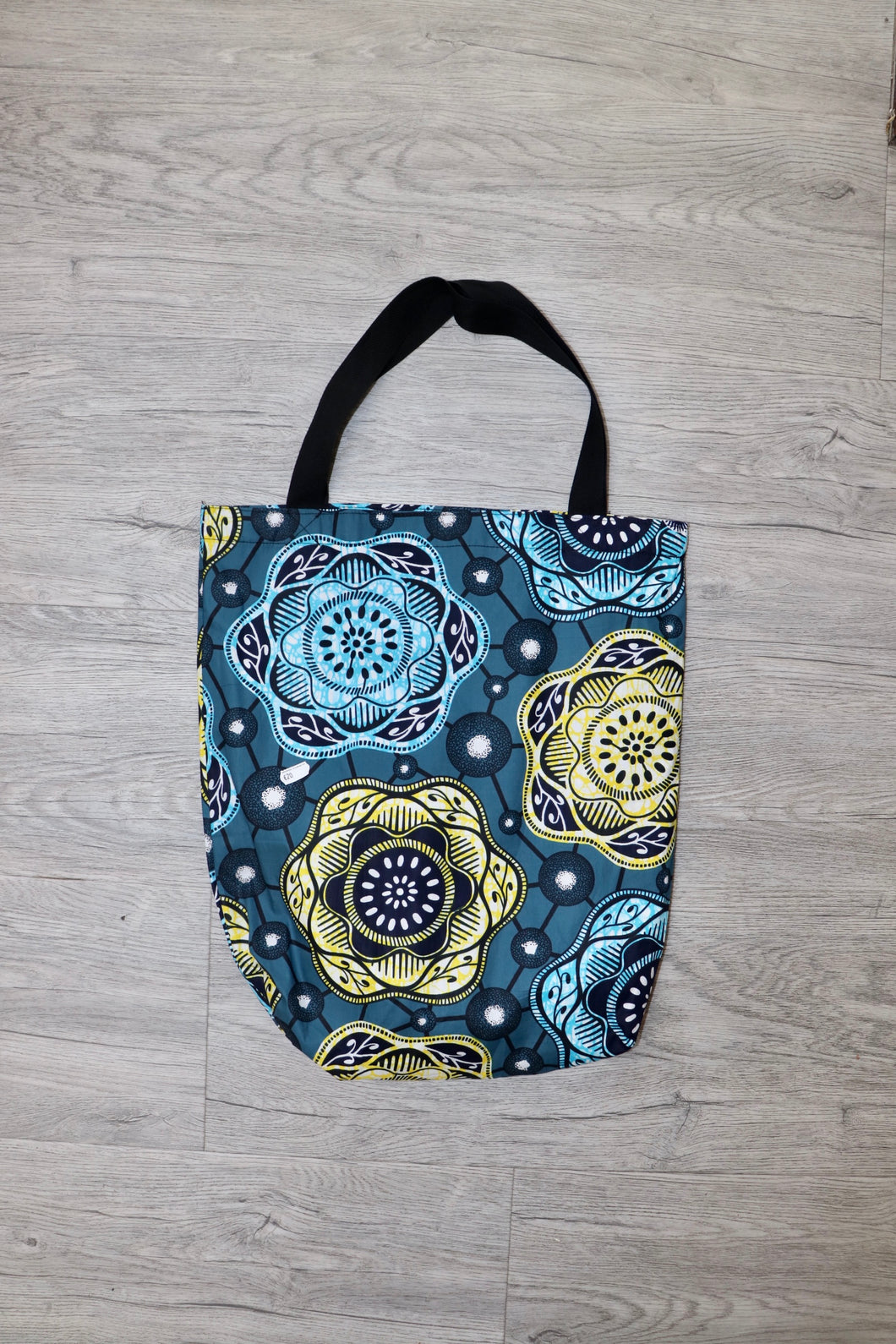 Tote Tas in Afrikaanse Print - Blauw