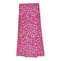 Wintersjaal met luipaardprint en franjes