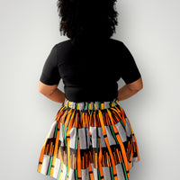 Midi Rok van Afrikaanse Print - Multicolor 2