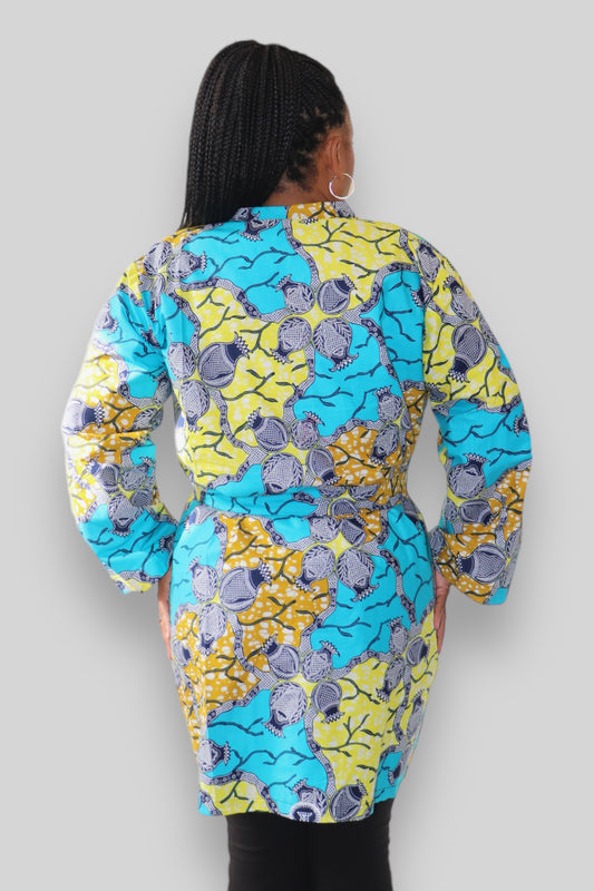 Kimono Vest van Afrikaanse Print - Multicolor 2