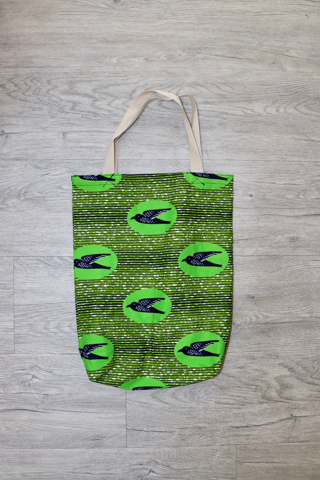 Nana's Tote Tas in Afrikaanse Print - Groen