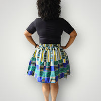 Midi Rok van Afrikaanse Print - Multicolor 5